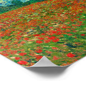 Vincent Van Gogh Poppy Field Fine Art Poster (Ecke)