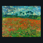 Vincent Van Gogh Poppy Field Fine Art Poster<br><div class="desc">Vincent Van Gogh Poppy Field Fine Art Poster</div>
