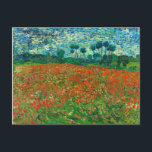 Vincent Van Gogh Poppy Field Fine Art Postkarte<br><div class="desc">Vincent Van Gogh Poppy Field Fine Art Postkarte</div>