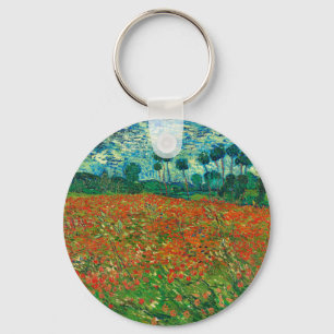 Vincent Van Gogh Poppy Field Fine Art Schlüsselanhänger