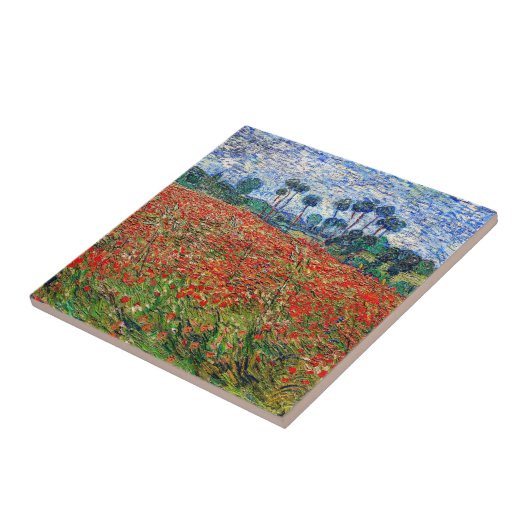 Vincent van Gogh - Poppy Field Fliese (Seite)