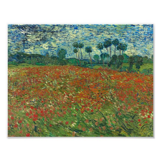 Vincent van Gogh - Poppy Field Fotodruck (Vorne)