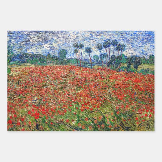 Vincent van Gogh - Poppy Field Geschenkpapier Set (Vorderseite 2)