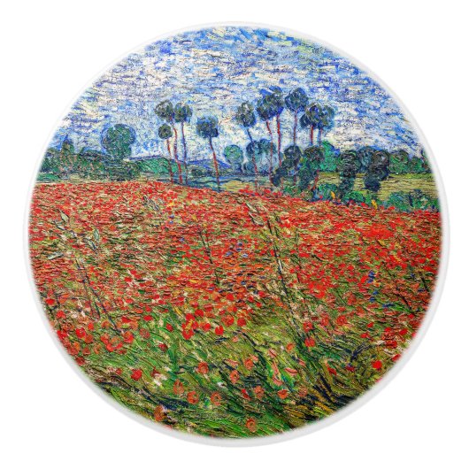 Vincent van Gogh - Poppy Field Keramikknauf (Vorderseite)