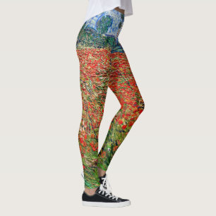 Vincent van Gogh - Poppy Field Leggings