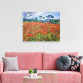 Vincent van Gogh - Poppy Field Leinwanddruck (Insitu (Wohnzimmer))