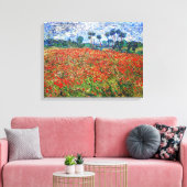 Vincent van Gogh - Poppy Field Leinwanddruck (Insitu (Wohnzimmer))