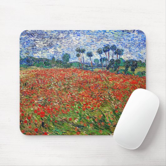 Vincent van Gogh - Poppy Field Mousepad (Mit Mouse)