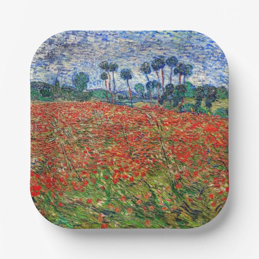 Vincent van Gogh - Poppy Field Pappteller (Vorderseite)