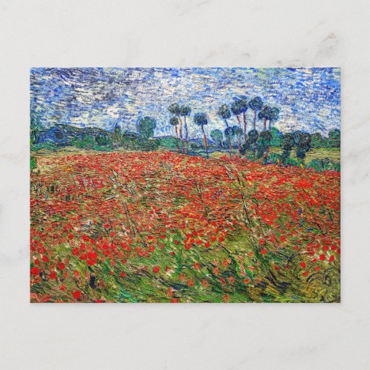 Vincent van Gogh - Poppy Field Postkarte (Vorderseite)