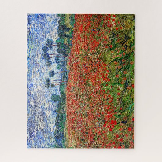 Vincent van Gogh - Poppy Field Puzzle (Vertikal)