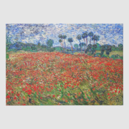 Vincent van Gogh - Poppy Field Seidenpapier