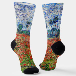 Vincent van Gogh - Poppy Field Socken