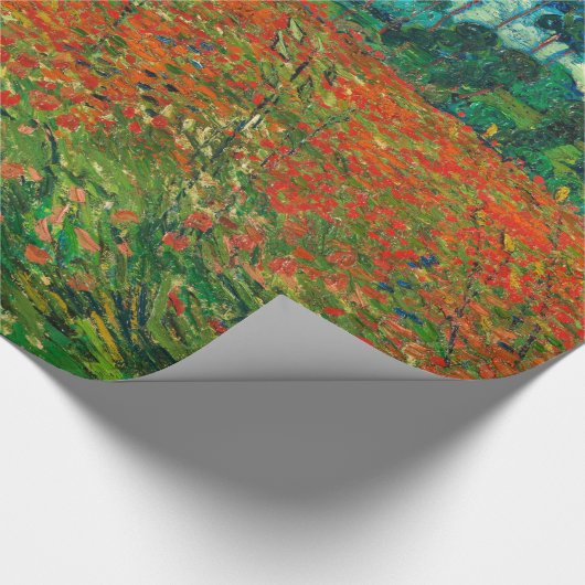 Vincent Van Gogh Poppy Field Vintag Art Geschenkpapier (Ecke)