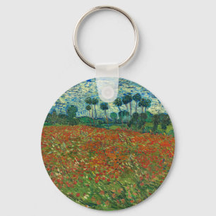 Vincent Van Gogh Poppy Field Vintag Art Schlüsselanhänger