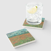 Vincent Van Gogh Poppy Field Vintag Art Steinuntersetzer (Seitenansicht)