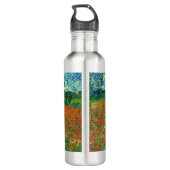 Vincent Van Gogh Poppy Field Vintag Art Trinkflasche (Rückseite)