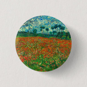 Vincent Van Gogh Poppy Kunsthandwerk Button