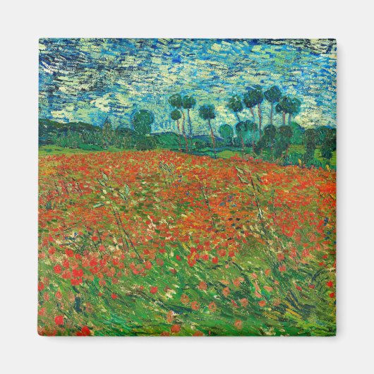 Vincent Van Gogh Poppy Kunsthandwerk Magnet (Vorne)