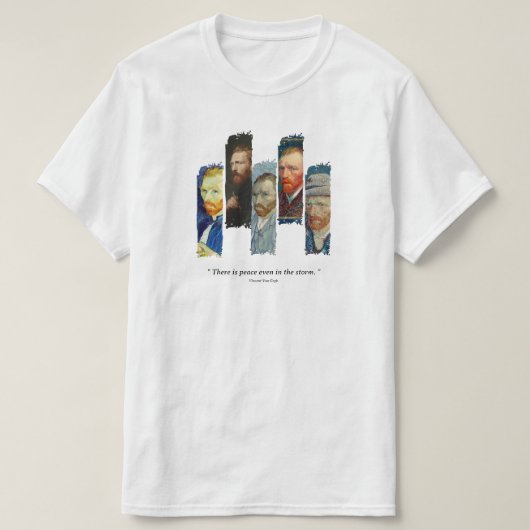 Vincent Van Gogh portrait and qoute T-Shirt (Design vorne)