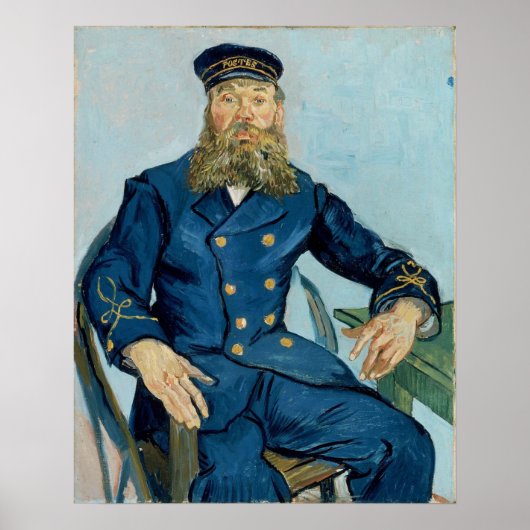 Vincent van Gogh Portrait des Postman Joseph Poster (Vorne)