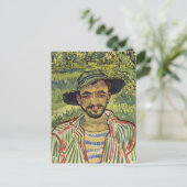 Vincent van Gogh - Portrait eines jungen Bauern Postkarte (Stehend Vorderseite)
