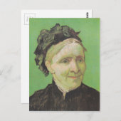 Vincent Van Gogh Portrait of Artist's Mother Art Postkarte (Vorne/Hinten)