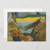 Vincent van Gogh Portrait | Paul Gauguin Postkarte (Vorne/Hinten)