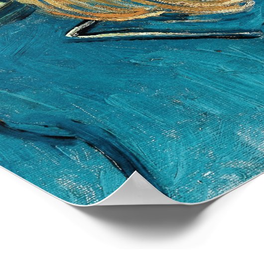 Vincent van Gogh Portrait Postman Joseph Roulin Poster (Ecke)