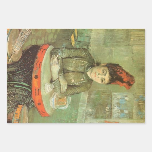 Vincent van Gogh - Portrait von Agostina Segatori Geschenkpapier Set (Vorderseite)