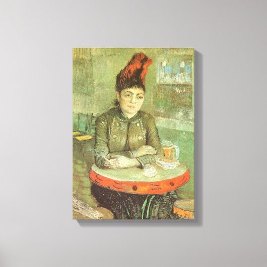 Vincent van Gogh - Portrait von Agostina Segatori Leinwanddruck (Vorderseite)