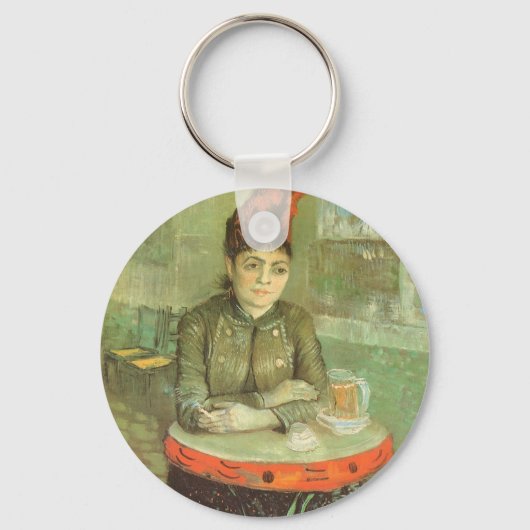 Vincent van Gogh - Portrait von Agostina Segatori Schlüsselanhänger (Vorderseite)