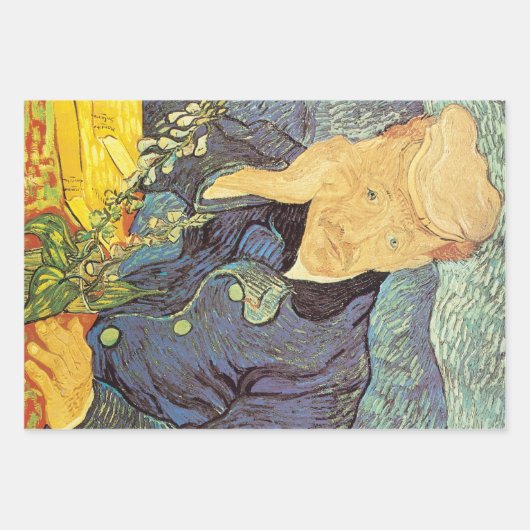 Vincent van Gogh - Portrait von Doktor Gachet Geschenkpapier Set (Vorderseite 2)