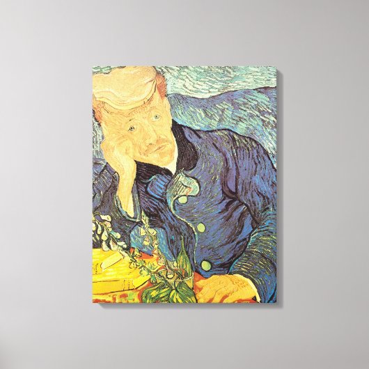 Vincent van Gogh - Portrait von Doktor Gachet Leinwanddruck (Vorderseite)