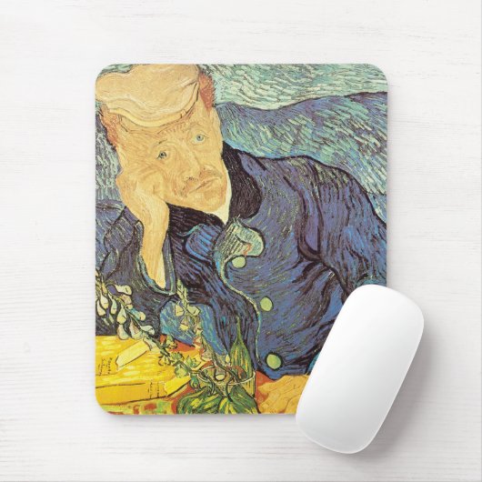 Vincent van Gogh - Portrait von Doktor Gachet Mousepad (Mit Mouse)