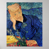 Vincent Van Gogh - Portrait von Doktor Gachet Poster (Vorne)