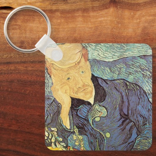 Vincent van Gogh - Portrait von Doktor Gachet Schlüsselanhänger (Vorderseite)