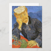 Vincent Van Gogh - Portrait von Dr. Paul Gachet Einladung (Vorne/Hinten)