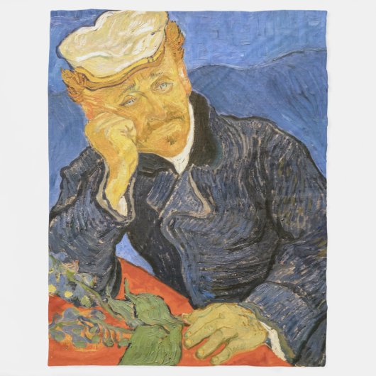 Vincent Van Gogh - Portrait von Dr. Paul Gachet Fleecedecke (Vorderseite)