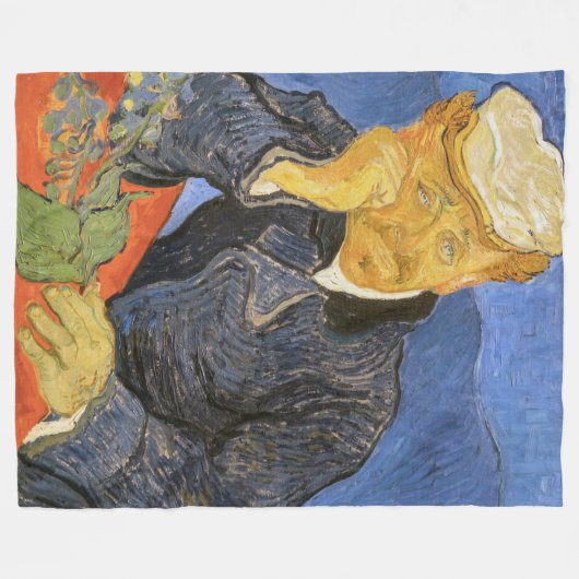 Vincent Van Gogh - Portrait von Dr. Paul Gachet Fleecedecke (Vorderseite (Horizontal))