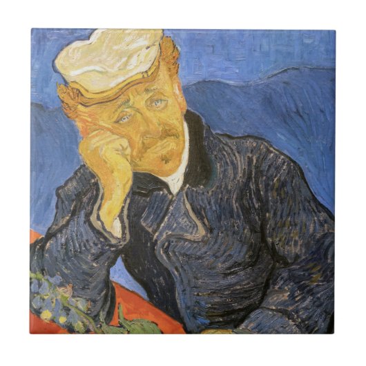 Vincent Van Gogh - Portrait von Dr. Paul Gachet Fliese (Vorderseite)