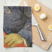 Vincent Van Gogh - Portrait von Dr. Paul Gachet Geschirrtuch (Viertel Falte)