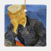 Vincent Van Gogh - Portrait von Dr. Paul Gachet Keramikornament (Rückseite)