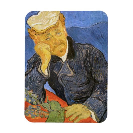 Vincent Van Gogh - Portrait von Dr. Paul Gachet Magnet (Vertikal)