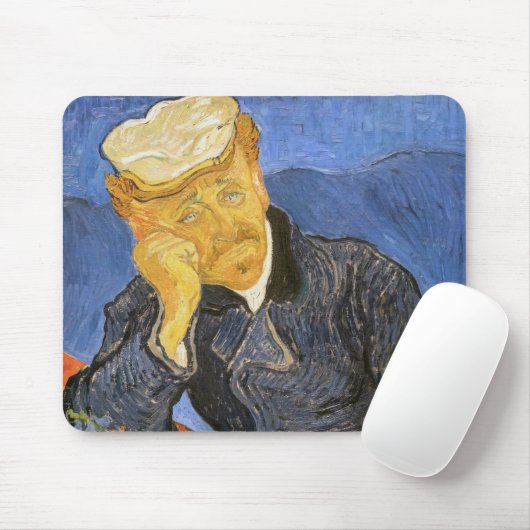 Vincent Van Gogh - Portrait von Dr. Paul Gachet Mousepad (Mit Mouse)