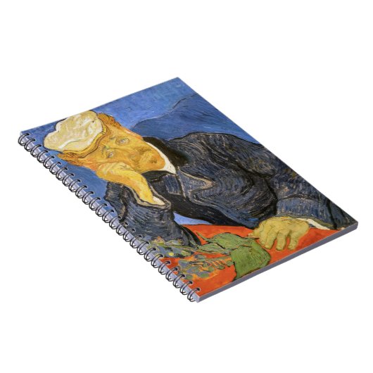 Vincent Van Gogh - Portrait von Dr. Paul Gachet Notizblock (Rechte Seite)