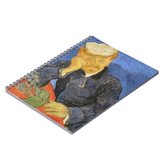 Vincent Van Gogh - Portrait von Dr. Paul Gachet Notizblock (Linke Seite)
