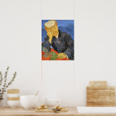 Vincent Van Gogh - Portrait von Dr. Paul Gachet Poster (Küche)
