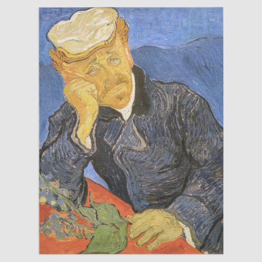 Vincent Van Gogh - Portrait von Dr. Paul Gachet Seidenpapier
