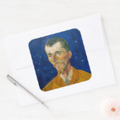 Vincent Van Gogh - Portrait von Eugene Boch, Arles Quadratischer Aufkleber (Umschlag)